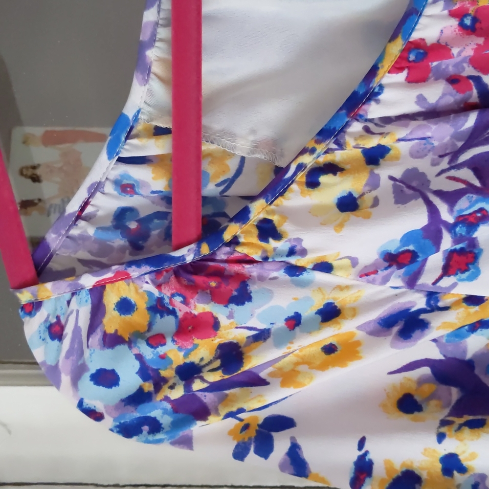 Floral Scoop-Neck Dress